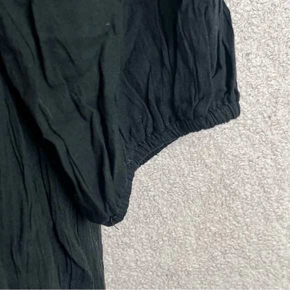 Tuckernuck Pomander Place Black Dress/Coverup-Cotton-Beaded V-Neck-Women’s XL - Picture 7 of 13